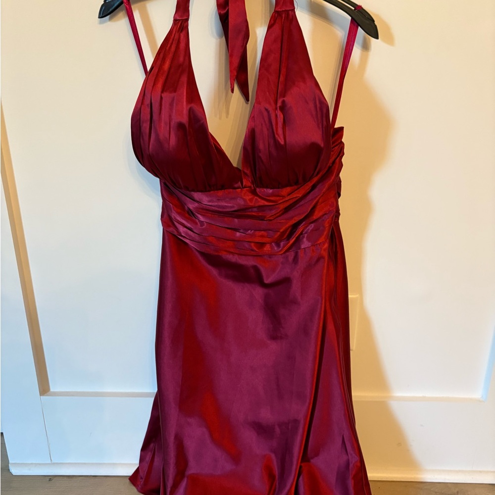 Daisy Deep Red Backless Dress